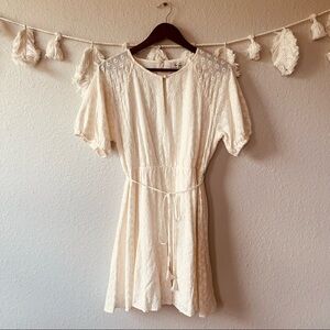 NWT Madewell | Eyelet Tassel-Tie Mini Dress